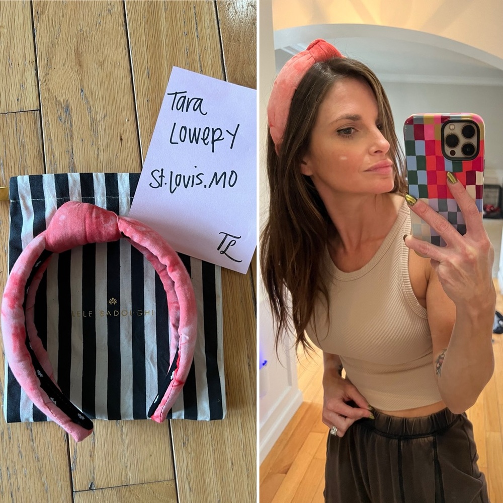 Lele Sadoughi Pink headband 💕